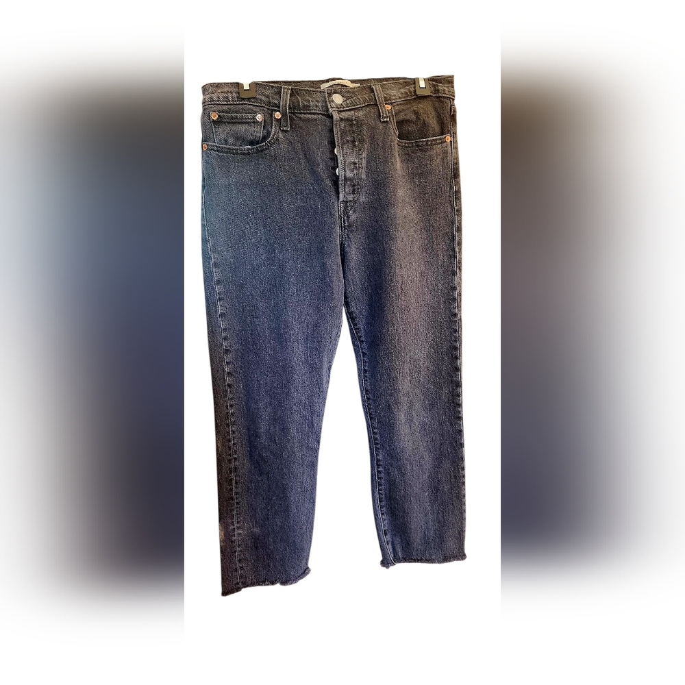 Women's Levi's Black Straight Jeans